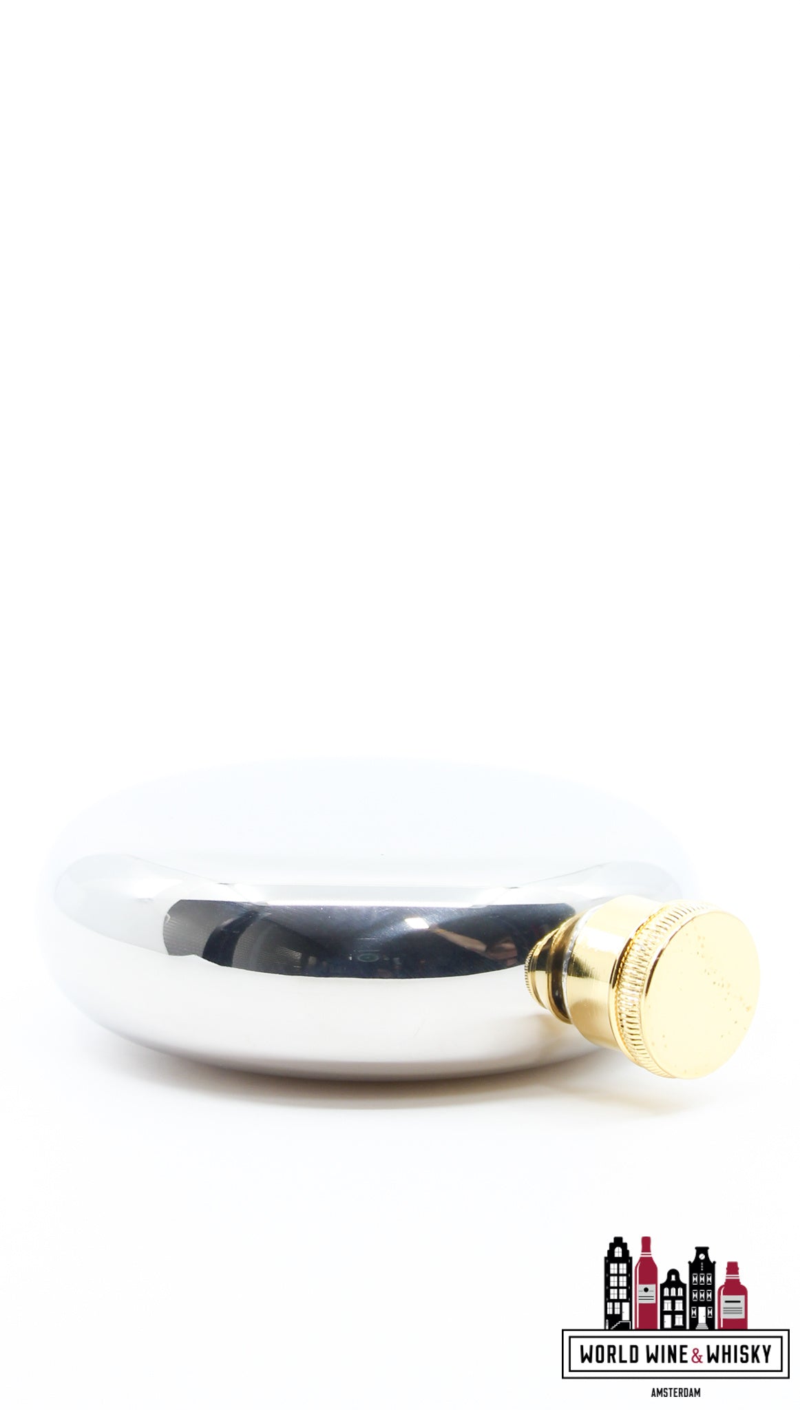 Bowmore 17 Years Old - Whisky Hip Flask Gift Set - Glass Printed Label 43% - WORLD WINE WHISKY 