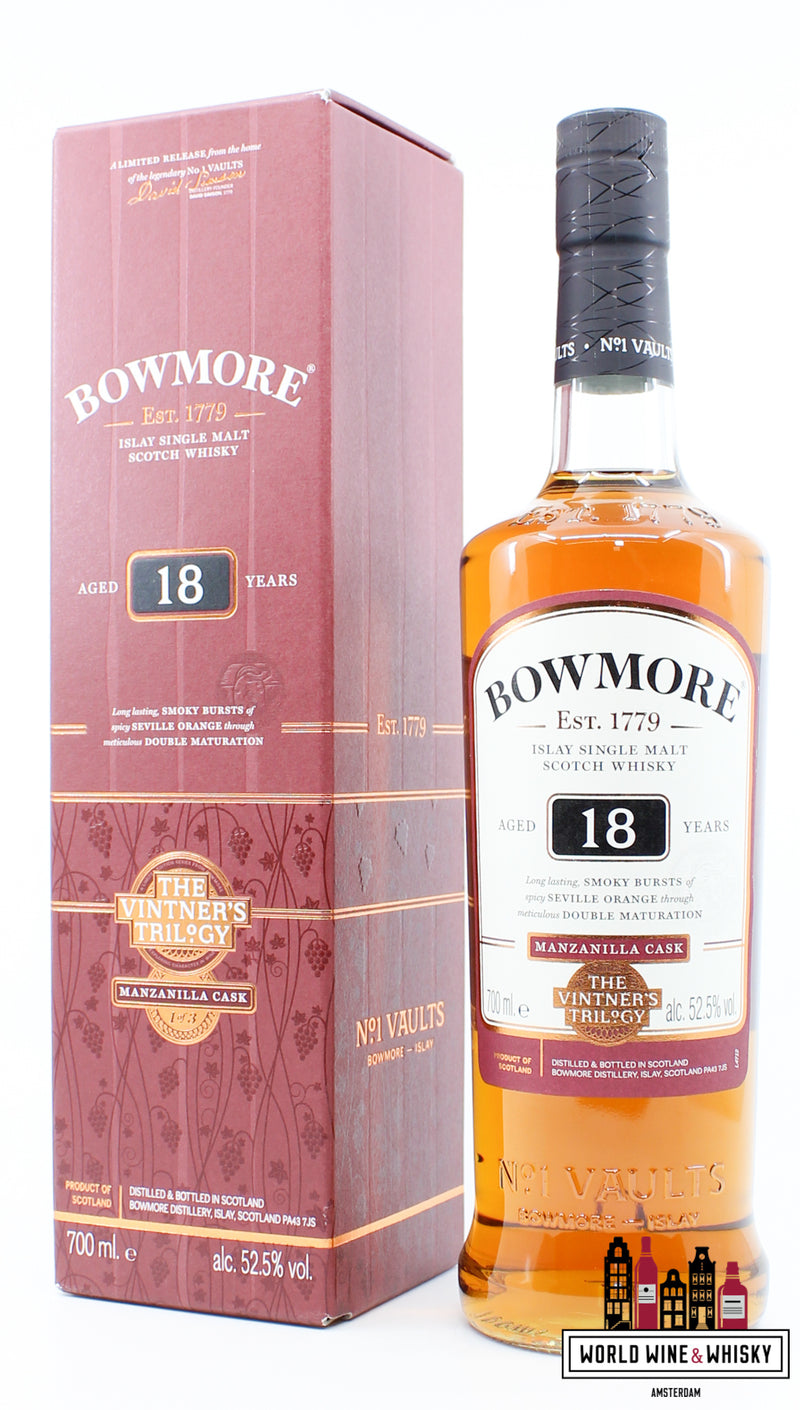 Bowmore 18 Years Old 2017 - The Vintner's Trilogy - Manzanilla Cask 52.5% - WORLD WINE WHISKY 