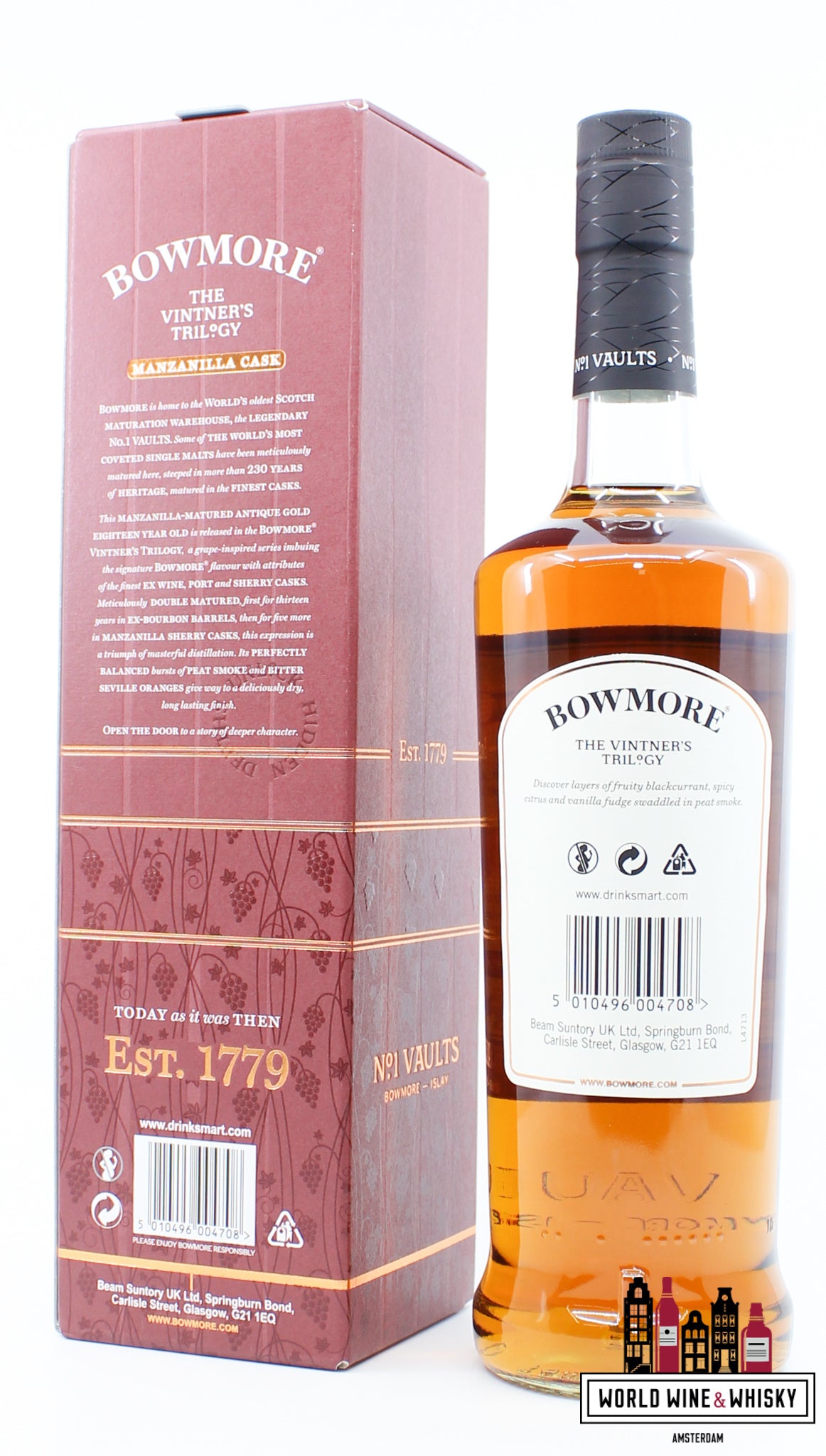 Bowmore 18 Years Old 2017 - The Vintner's Trilogy - Manzanilla Cask 52.5% - WORLD WINE WHISKY 