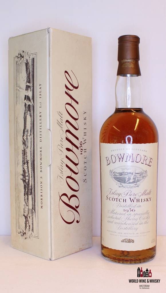 Bowmore 1956 Islay Pure Malt - Sherry Casks 43% (750 ml Edition) - WORLD WINE WHISKY 