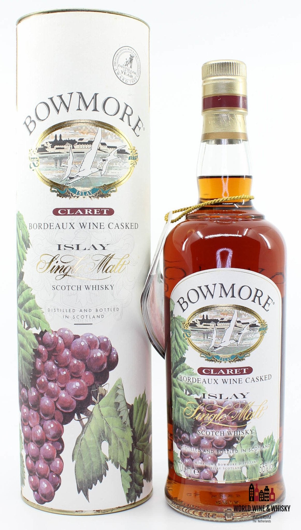 Bowmore 1999 Claret - Bordeaux Wine Casked 56% (700ml) - WORLD WINE WHISKY 