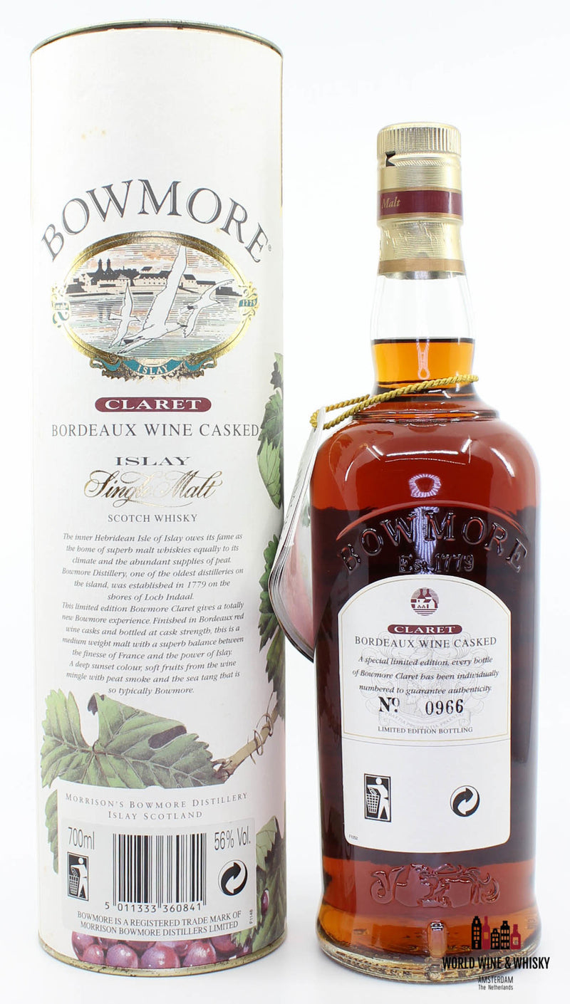 Bowmore 1999 Claret - Bordeaux Wine Casked 56% (700ml) - WORLD WINE WHISKY 