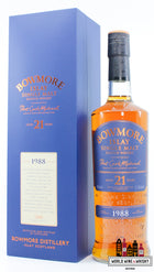 Bowmore 21 Years Old 1988 2009 - Port Cask Matured - Limited Release 51.5% (1 of 7200) - WORLD WINE WHISKY 