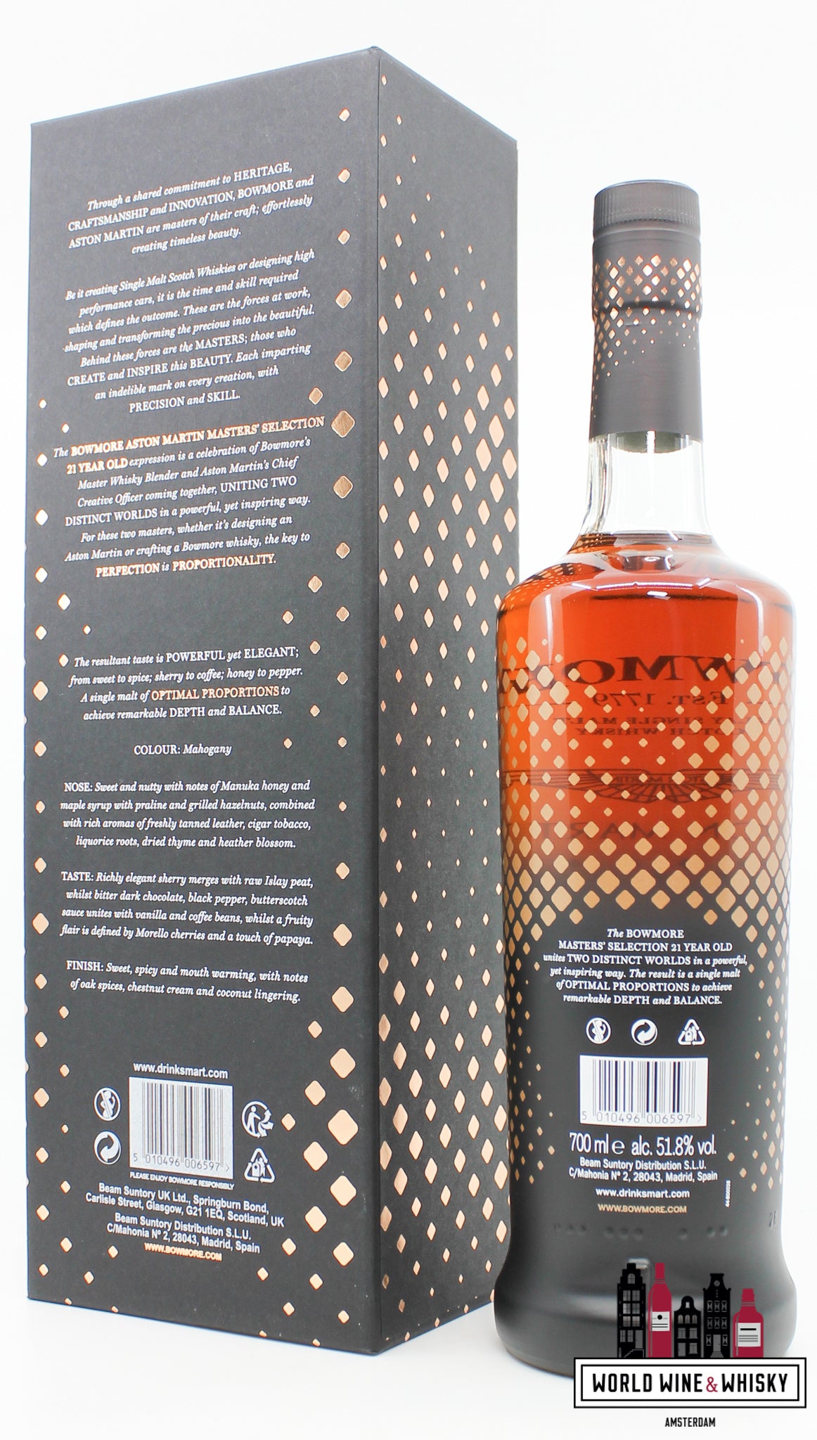 Bowmore 21 Years Old 2021 - Aston Martin Edition - Masters' Selection 51.8% (1 of 12000) - WORLD WINE WHISKY 