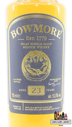 Bowmore 23 Years Old 2021 - No Corners To Hide - Travel Retail Exclusive 51.5% (1 of 6666) - WORLD WINE WHISKY 