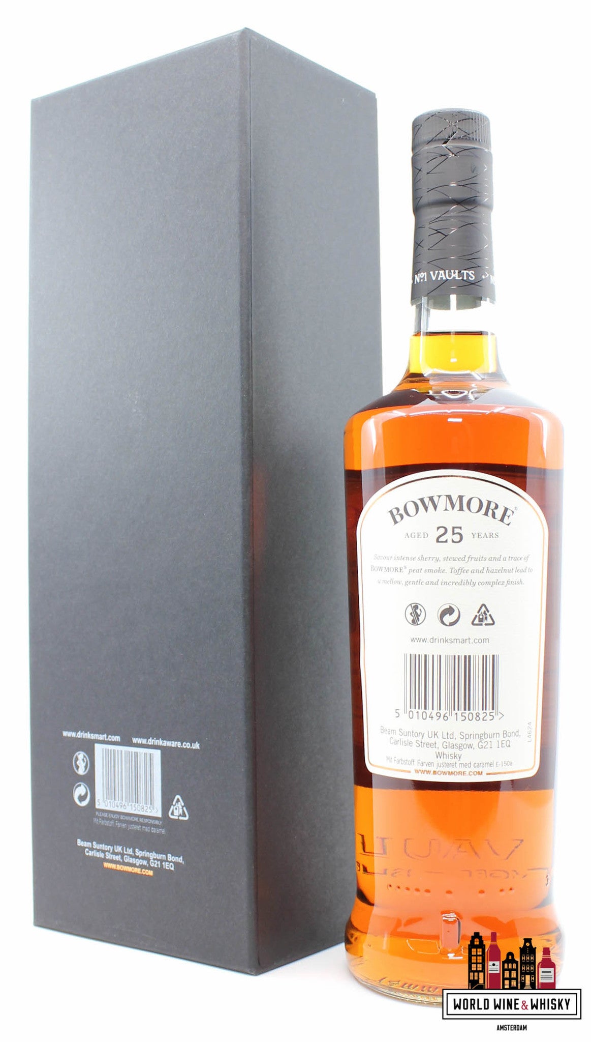 Bowmore 25 Years Old - No. 1 Faults 43% - WORLD WINE WHISKY 