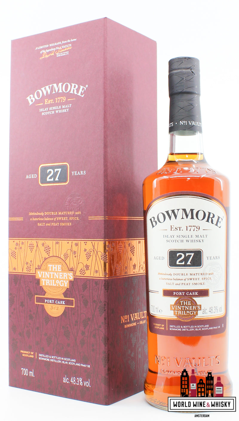 Bowmore 27 Years Old 2018 - The Vintner's Trilogy - Port Cask 48.3% - WORLD WINE WHISKY 