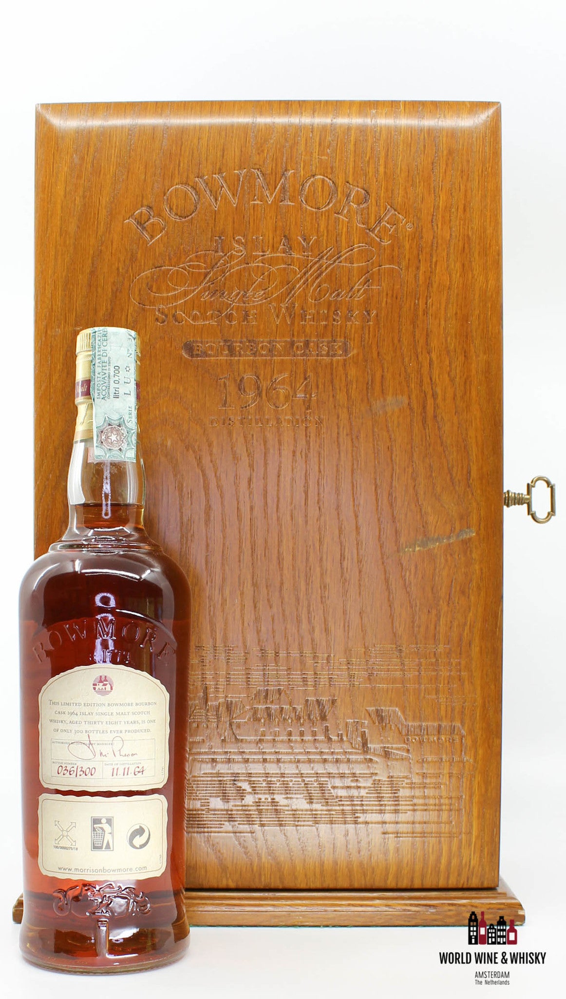 Bowmore 38 Years Old 1964 2003 Bourbon Cask - The Trilogy Series 43.2% - WORLD WINE WHISKY 
