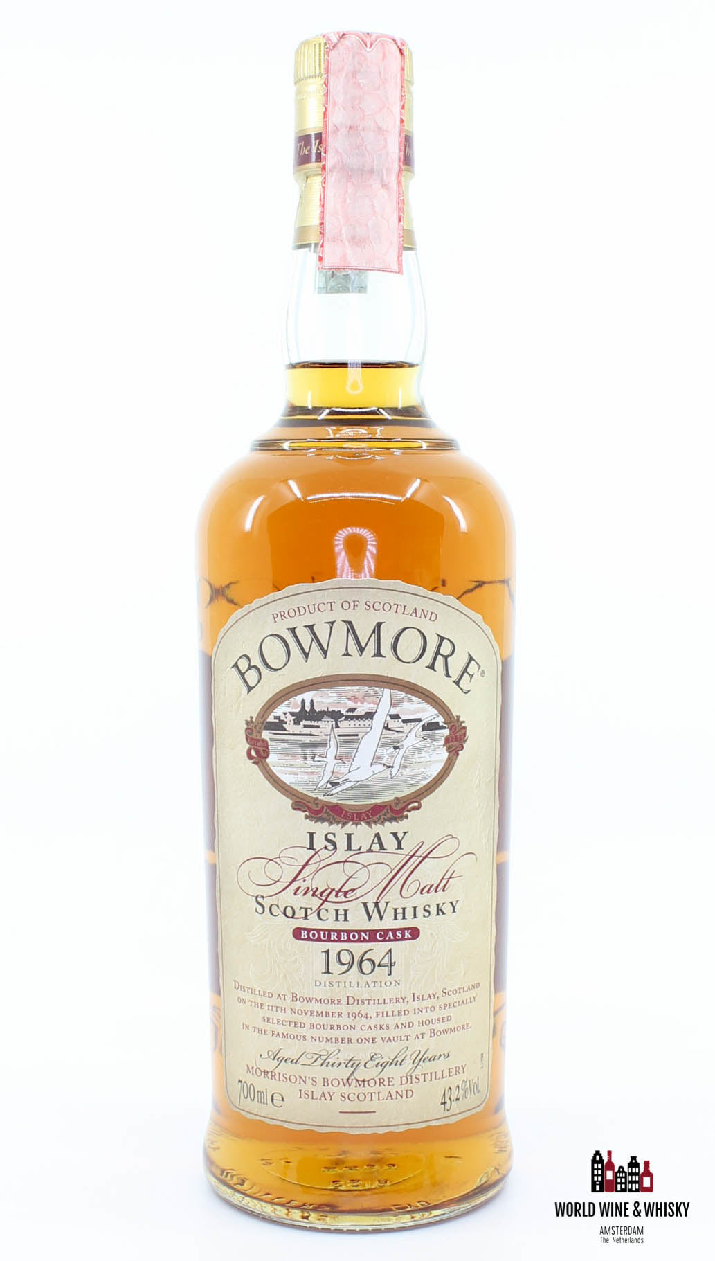 Bowmore 38 Years Old 1964 2003 Bourbon Cask - The Trilogy Series 43.2% - WORLD WINE WHISKY 