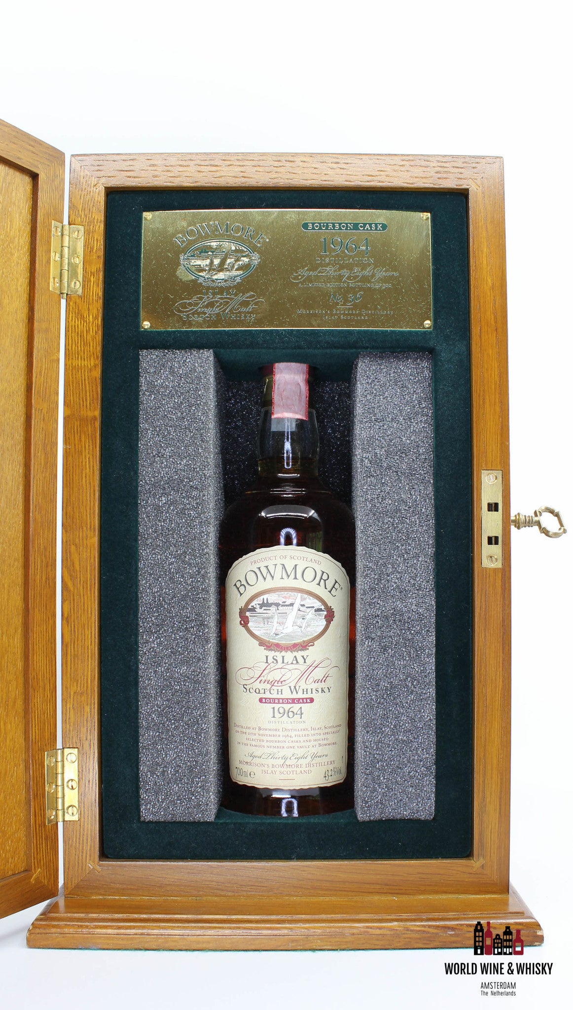 Bowmore 38 Years Old 1964 2003 Bourbon Cask - The Trilogy Series 43.2% - WORLD WINE WHISKY 