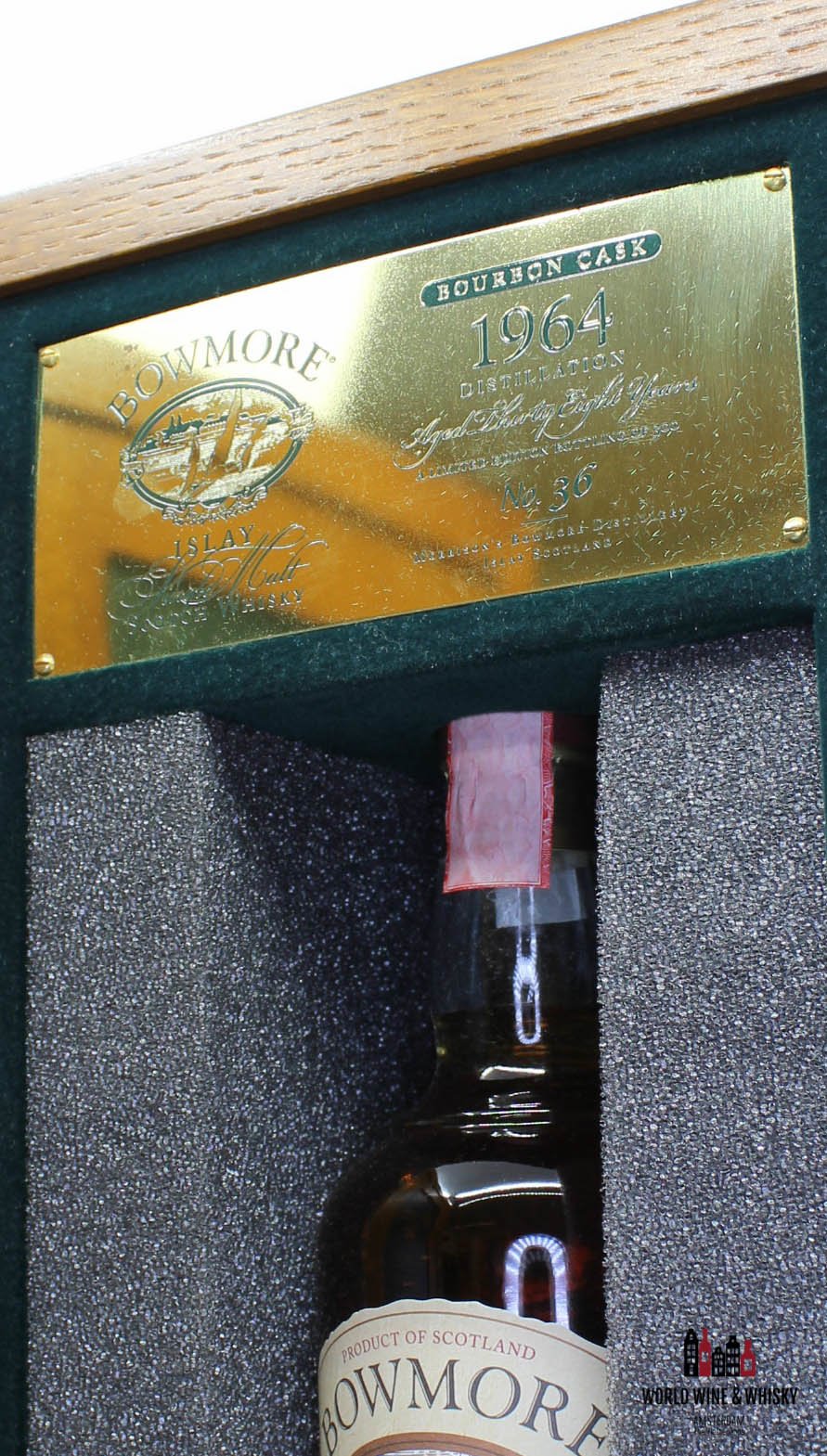 Bowmore 38 Years Old 1964 2003 Bourbon Cask - The Trilogy Series 43.2% - WORLD WINE WHISKY 