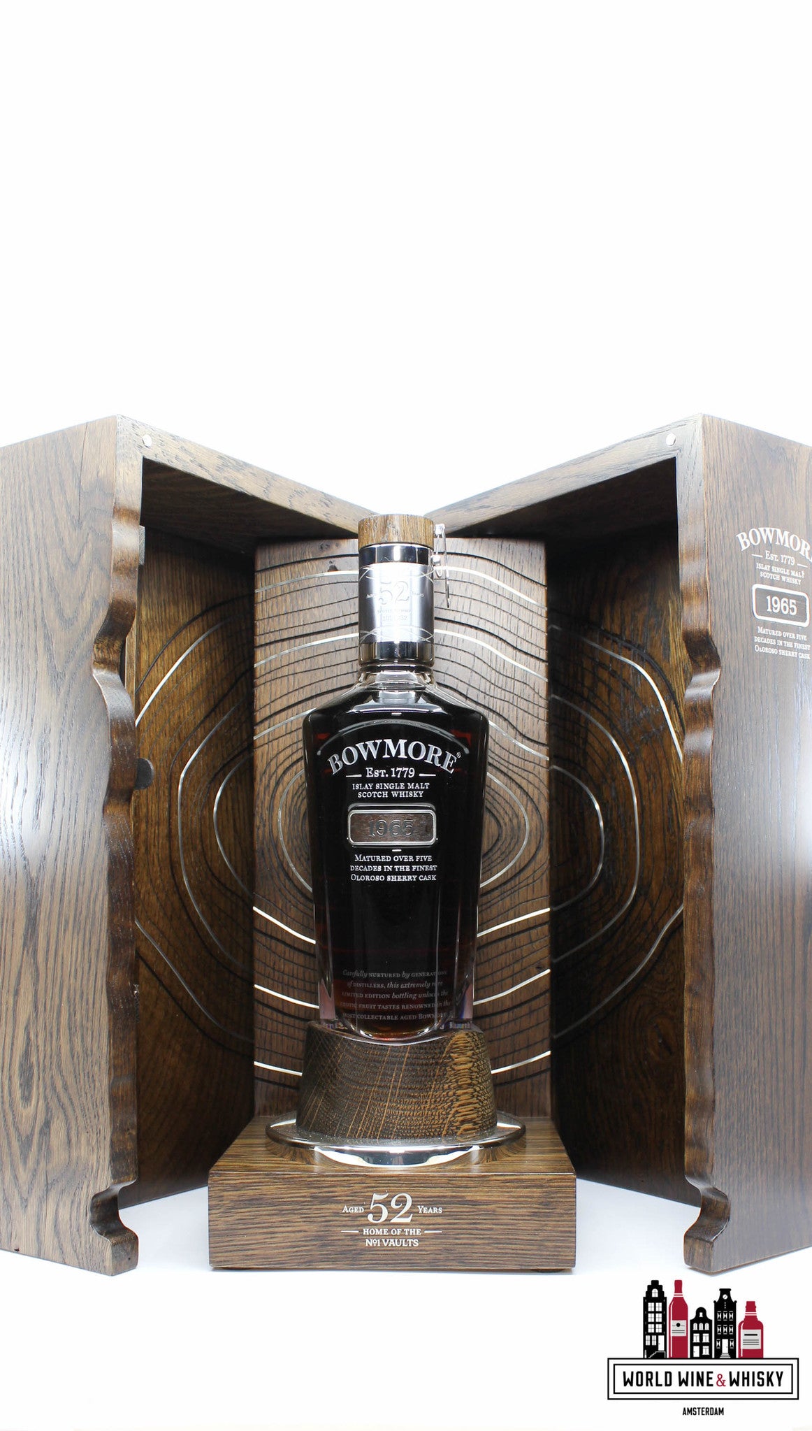 Bowmore 52 Years Old 1965 2018 42% (1 of 232) - Full Set - WORLD WINE WHISKY 