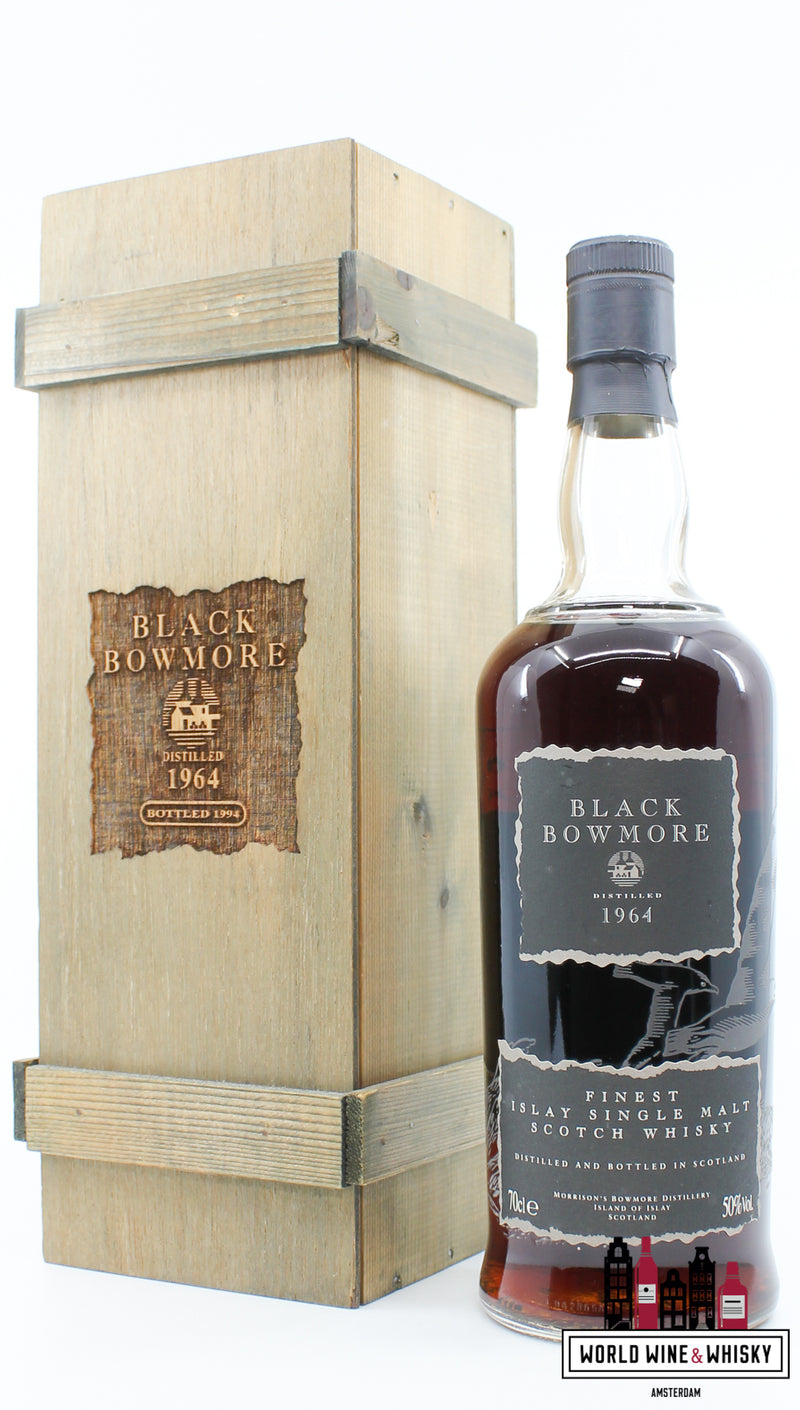Bowmore Black 30 Years Old 1964 1994 - 2nd Release - Limited Edition 50% (1 of 2000) - WORLD WINE WHISKY 