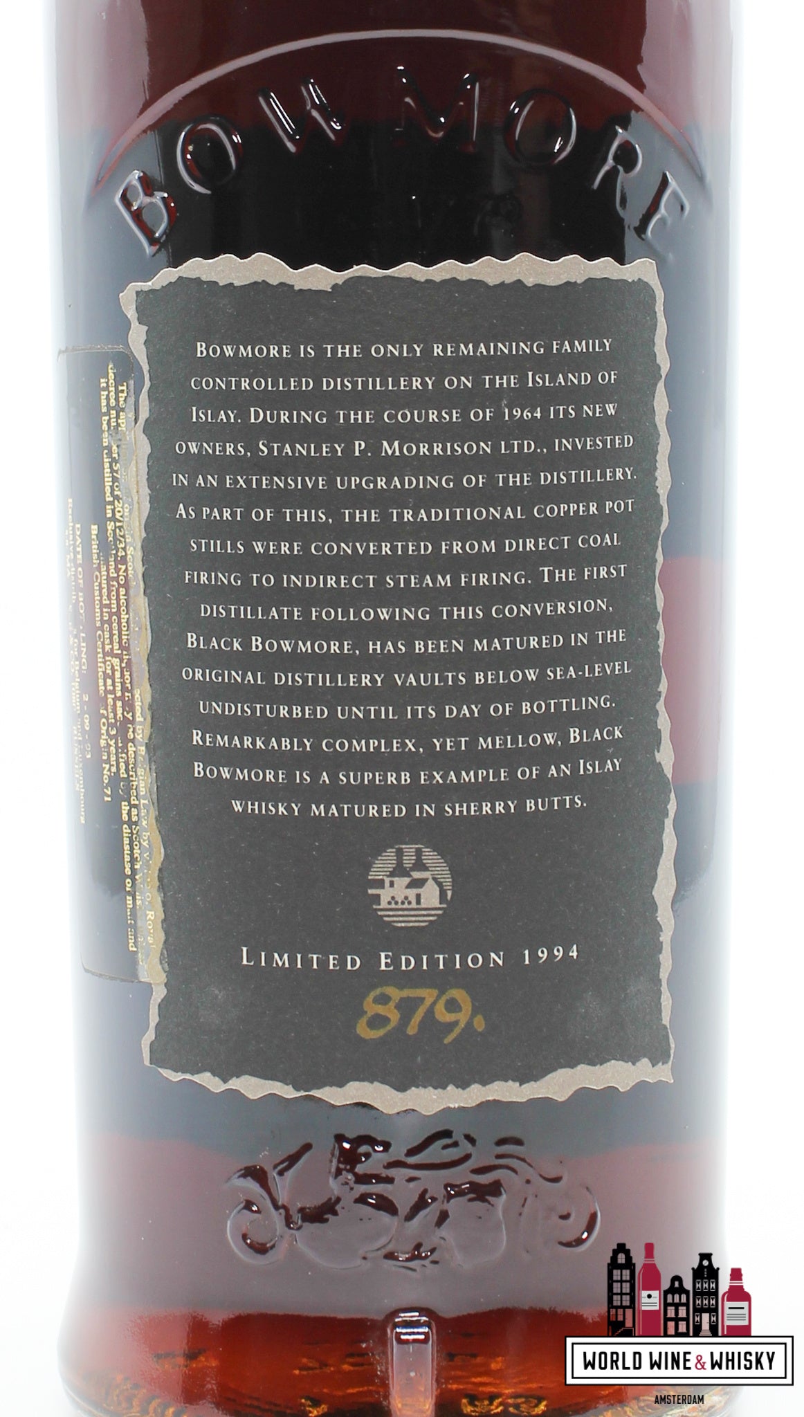 Bowmore Black 30 Years Old 1964 1994 - 2nd Release - Limited Edition 50% (1 of 2000) - WORLD WINE WHISKY 