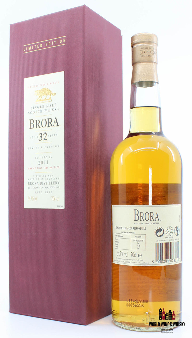 Brora 10th Release 32 Years Old 1978 2011 Limited Edition 54.7% - WORLD WINE WHISKY 