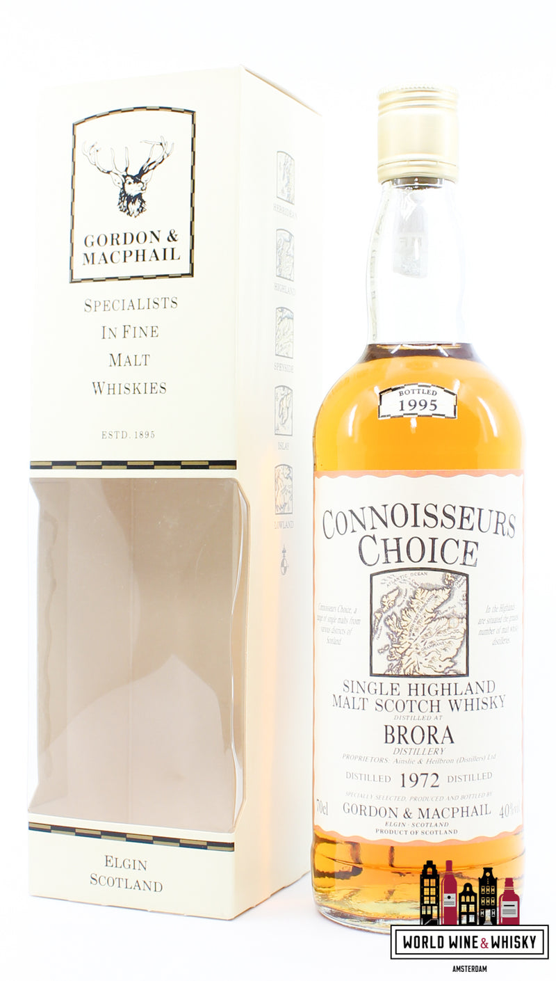 Brora 1972 1995 - Connoisseurs Choice - Gordon & MacPhail 40% - WORLD WINE WHISKY 