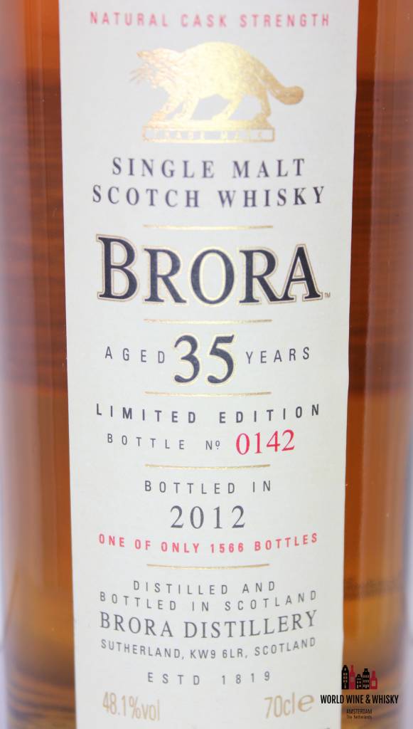 Brora 35 Years Old 1977 2012 48.1% - WORLD WINE WHISKY 