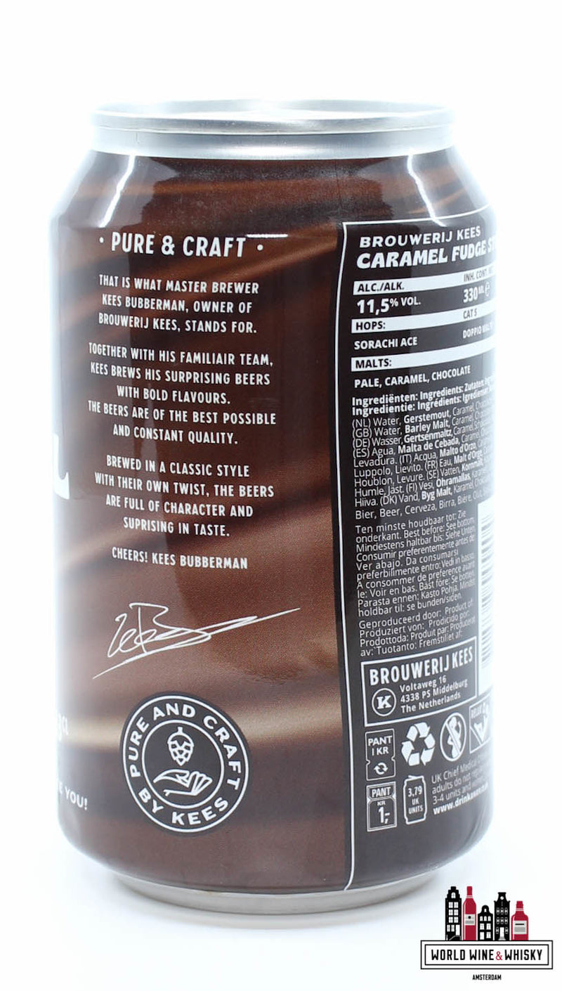 Brouwerij Kees - Caramel Fudge Stout - Imperial Stout 11,5% 33cl - WORLD WINE WHISKY 