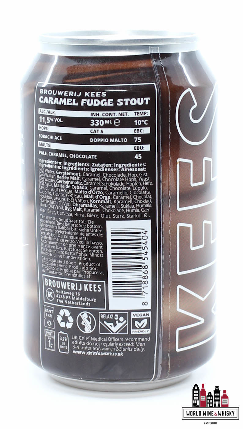 Brouwerij Kees - Caramel Fudge Stout - Imperial Stout 11,5% 33cl - WORLD WINE WHISKY 