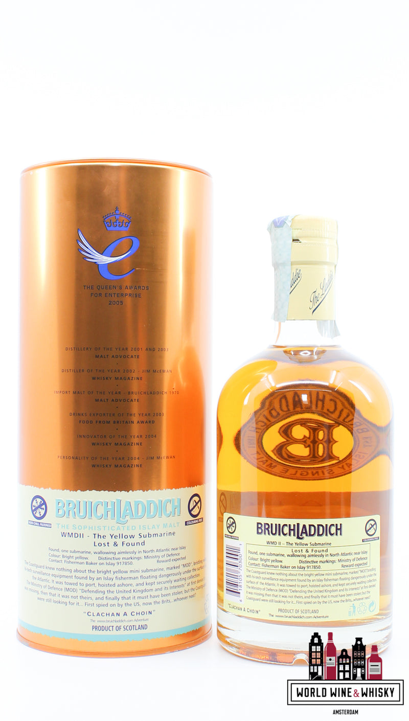 Bruichladdich 14 Years Old 1991 2007 - WMD II - The Yellow Submarine 46% - WORLD WINE WHISKY 