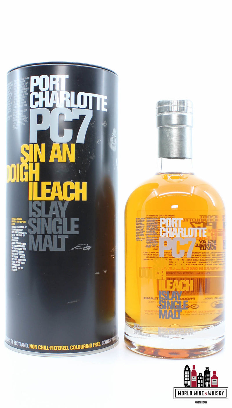 Bruichladdich Port Charlotte 7 Years Old 2001 2008 - PC7 - Sin An Doigh Ileach 61% (1 of 24000) - WORLD WINE WHISKY 