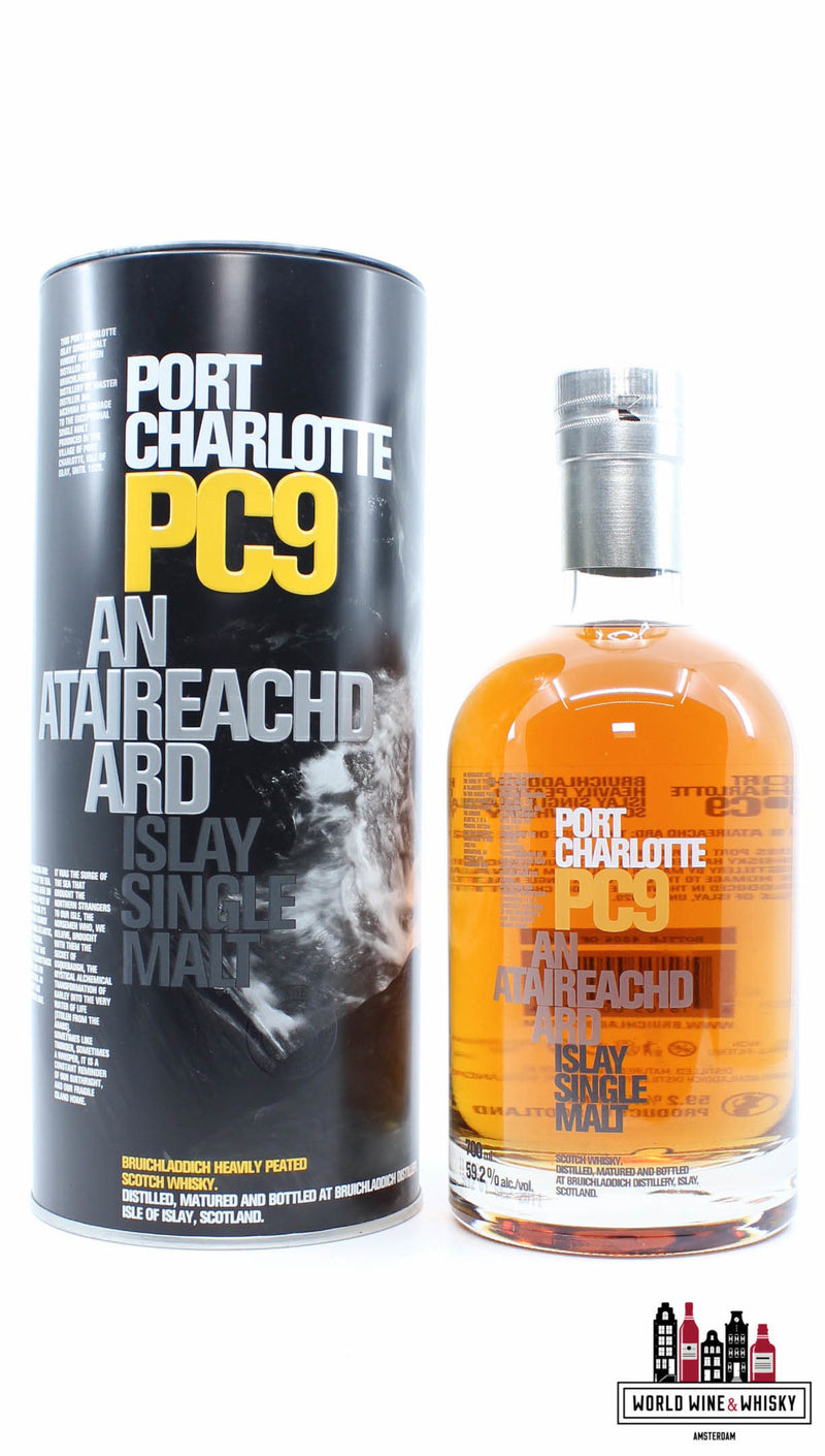 Bruichladdich Port Charlotte 9 Years Old 2002 2011 - PC9 - An Ataireachd Ard 59.2% (1 of 6000) - WORLD WINE WHISKY 