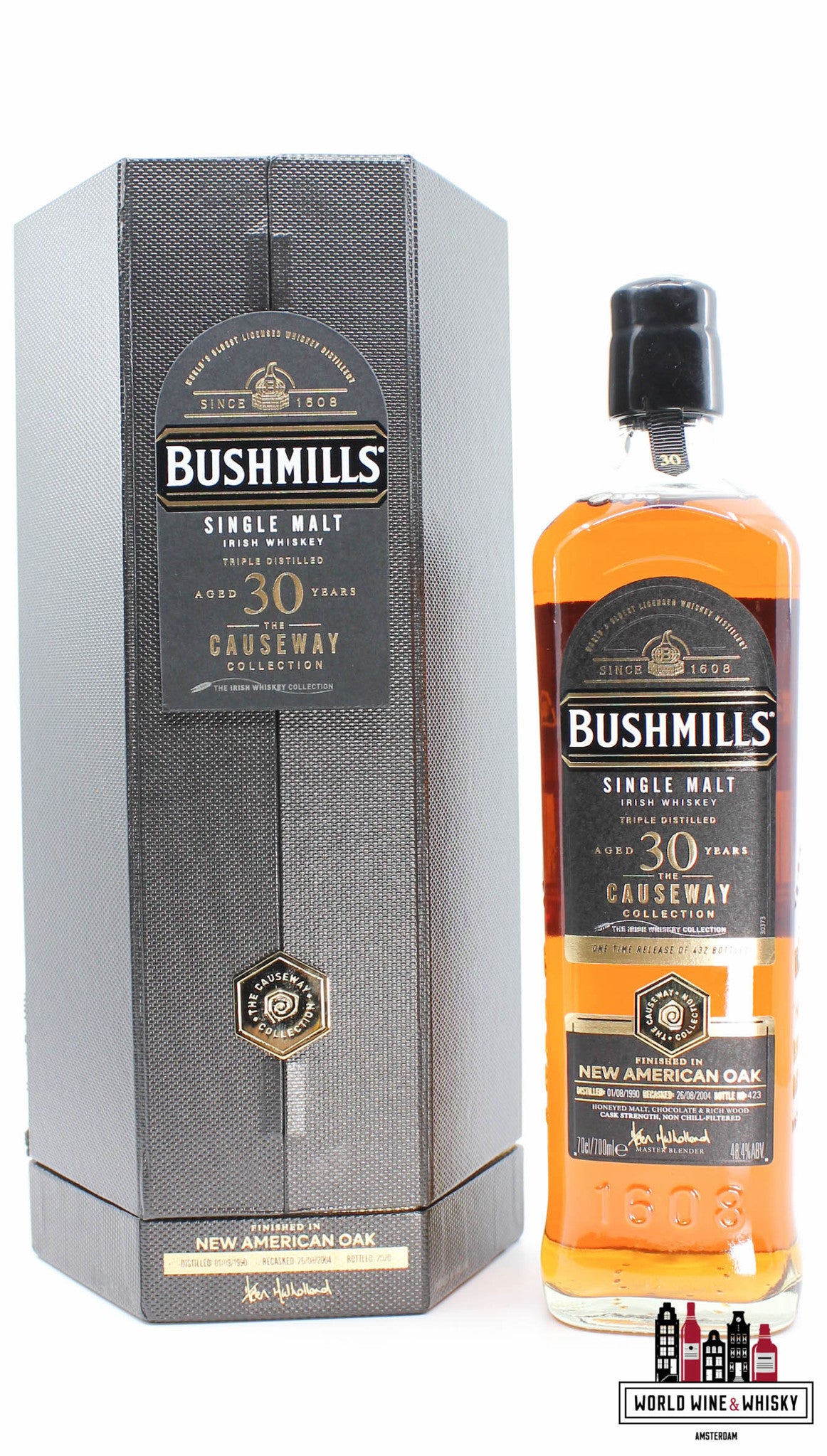 Bushmills 30 Years Old 1990 2020 - The Causeway Collection 48.4% (1 of 432) - WORLD WINE WHISKY 