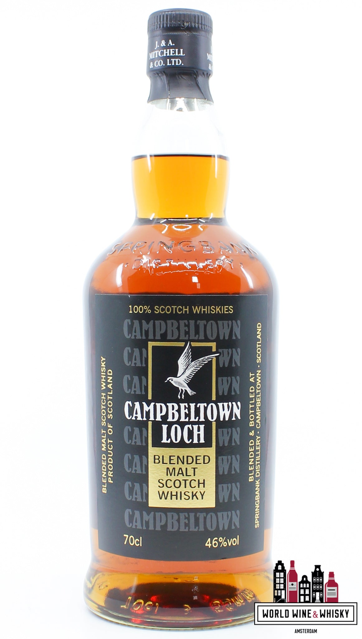 Campbeltown Loch - Blended Malt Scotch Whisky (100% Campbeltown Whiskies) 46% - WORLD WINE WHISKY 