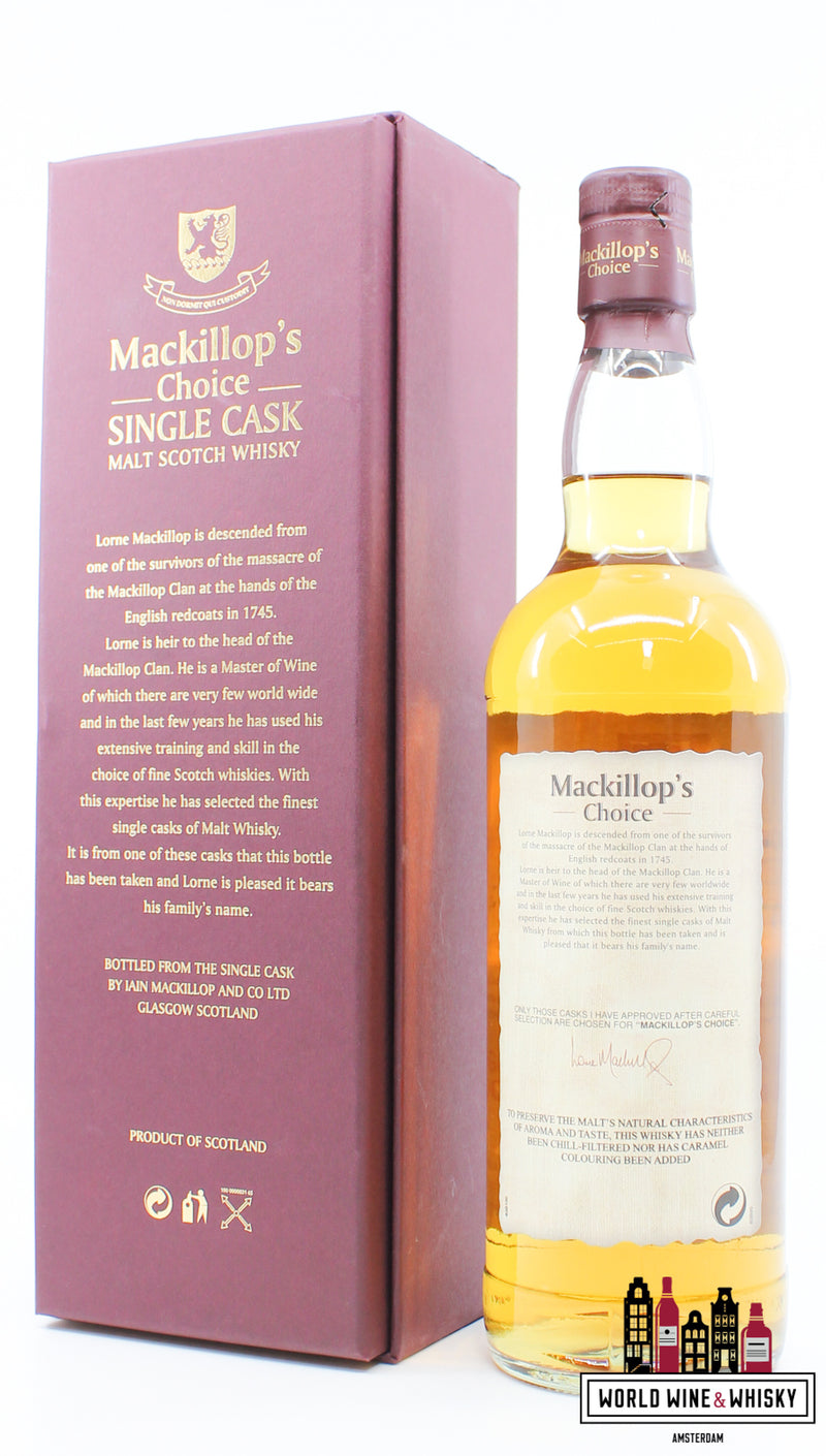 Caol Ila 17 Years Old 1990 2007 - Single Cask - Cask Strength - Mackillop's Choice 56.3% - WORLD WINE WHISKY 