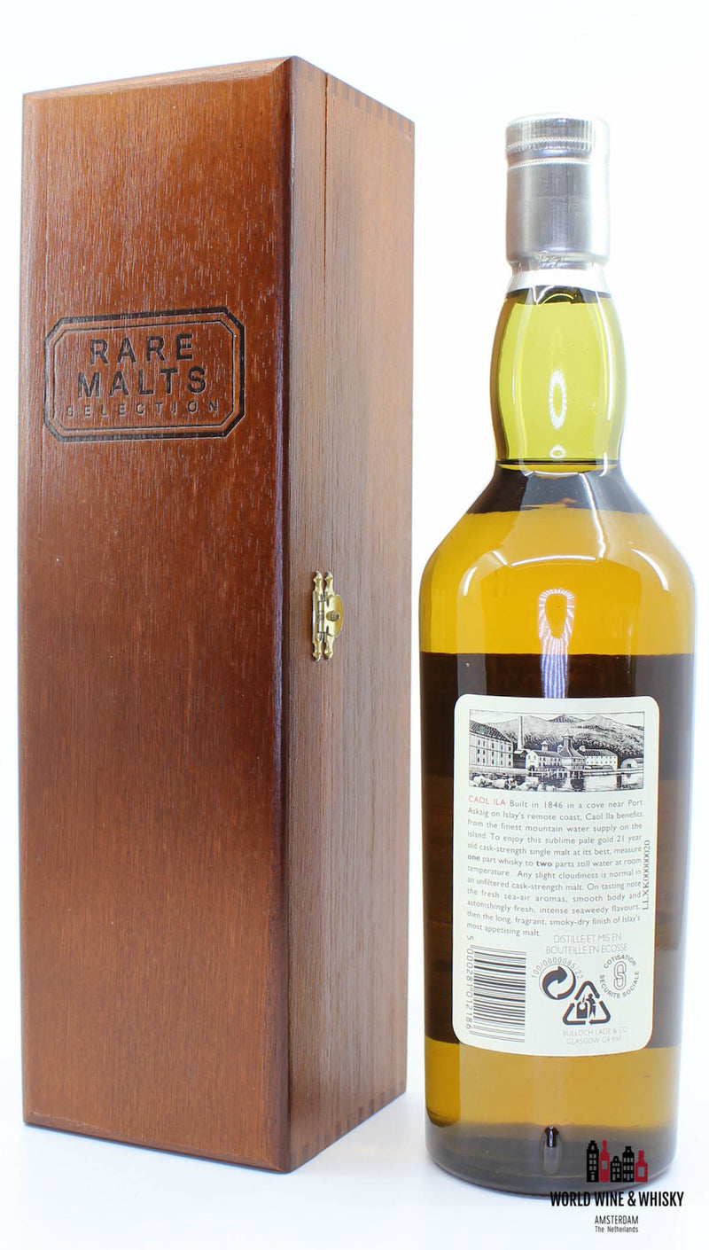 Caol Ila 21 Years Old 1975 1997 Rare Malts Selection 61.3% (in wooden box) - WORLD WINE WHISKY 