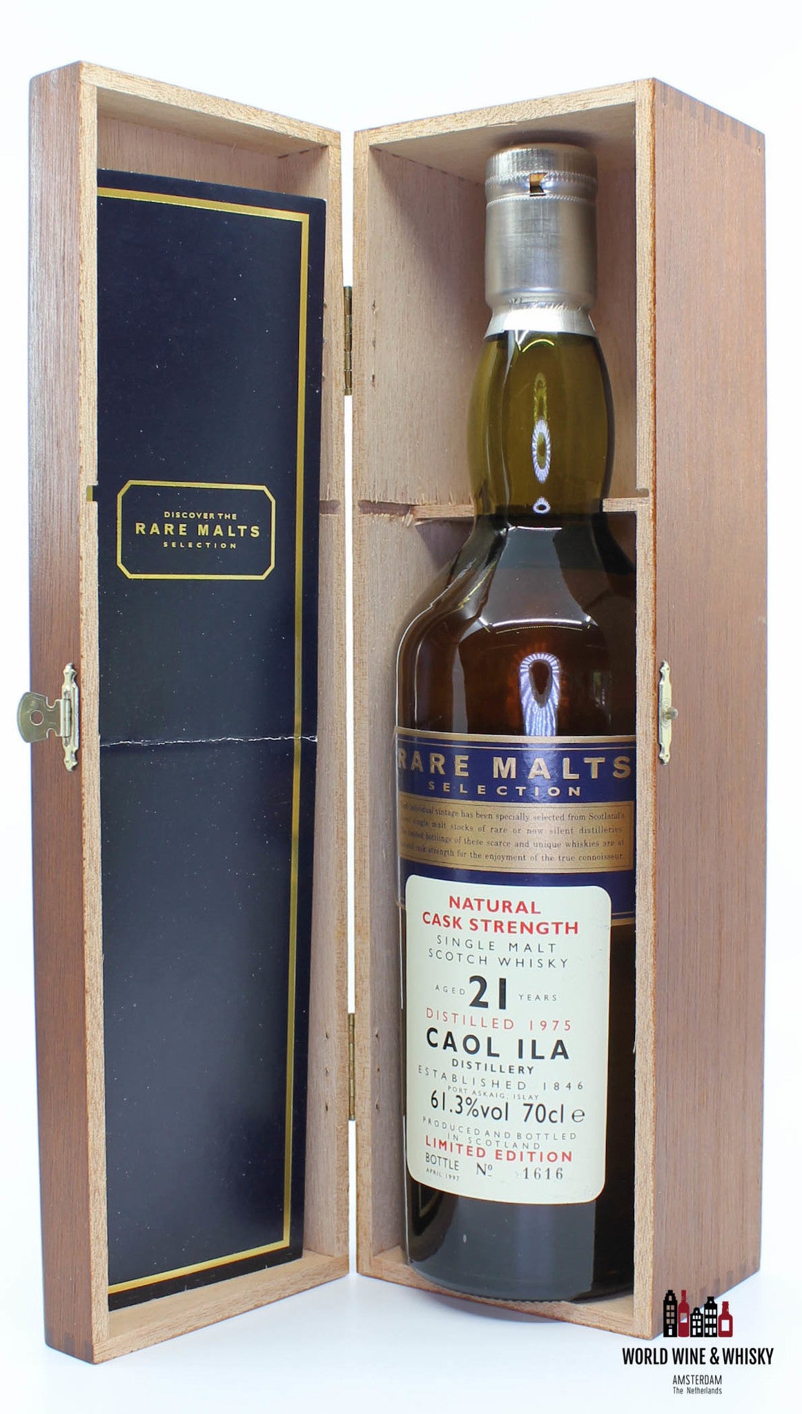 Caol Ila 21 Years Old 1975 1997 Rare Malts Selection 61.3% (in wooden box) - WORLD WINE WHISKY 