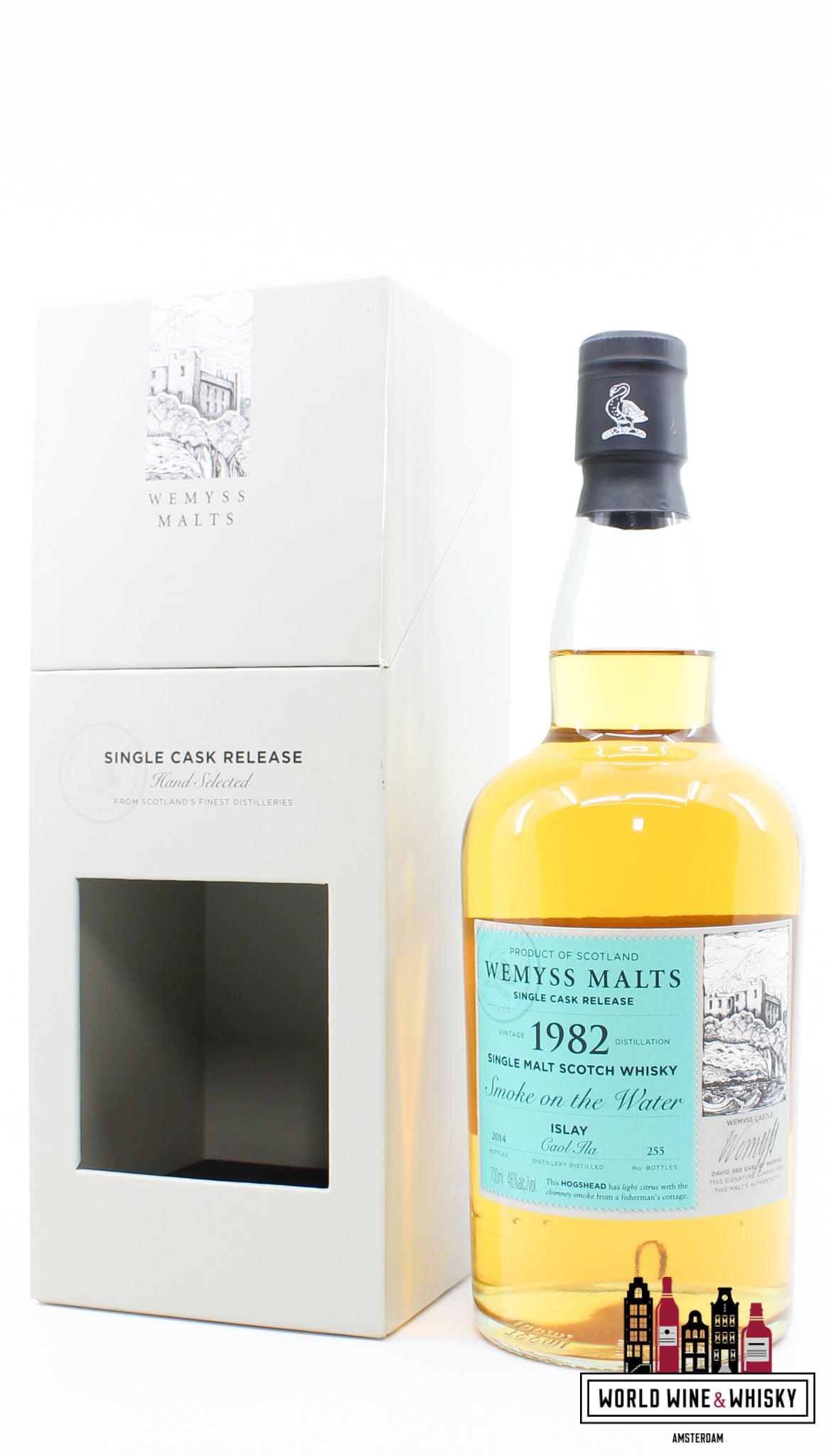 Caol Ila 32 Years Old 1982 2014 - Smoke on the Water - Wemyss Malts 46% (1 of 255) - WORLD WINE WHISKY 