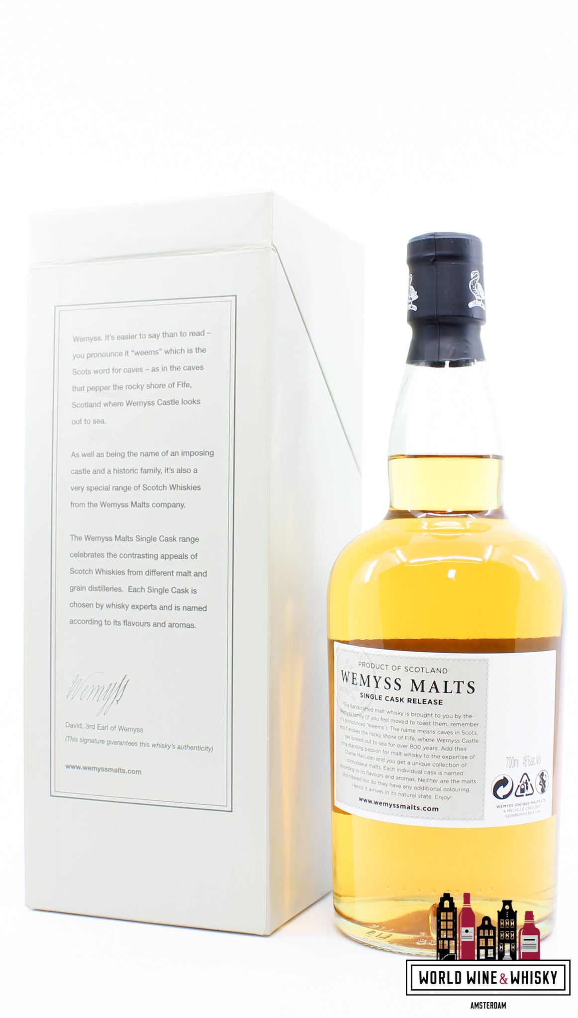 Caol Ila 32 Years Old 1982 2014 - Smoke on the Water - Wemyss Malts 46% (1 of 255) - WORLD WINE WHISKY 