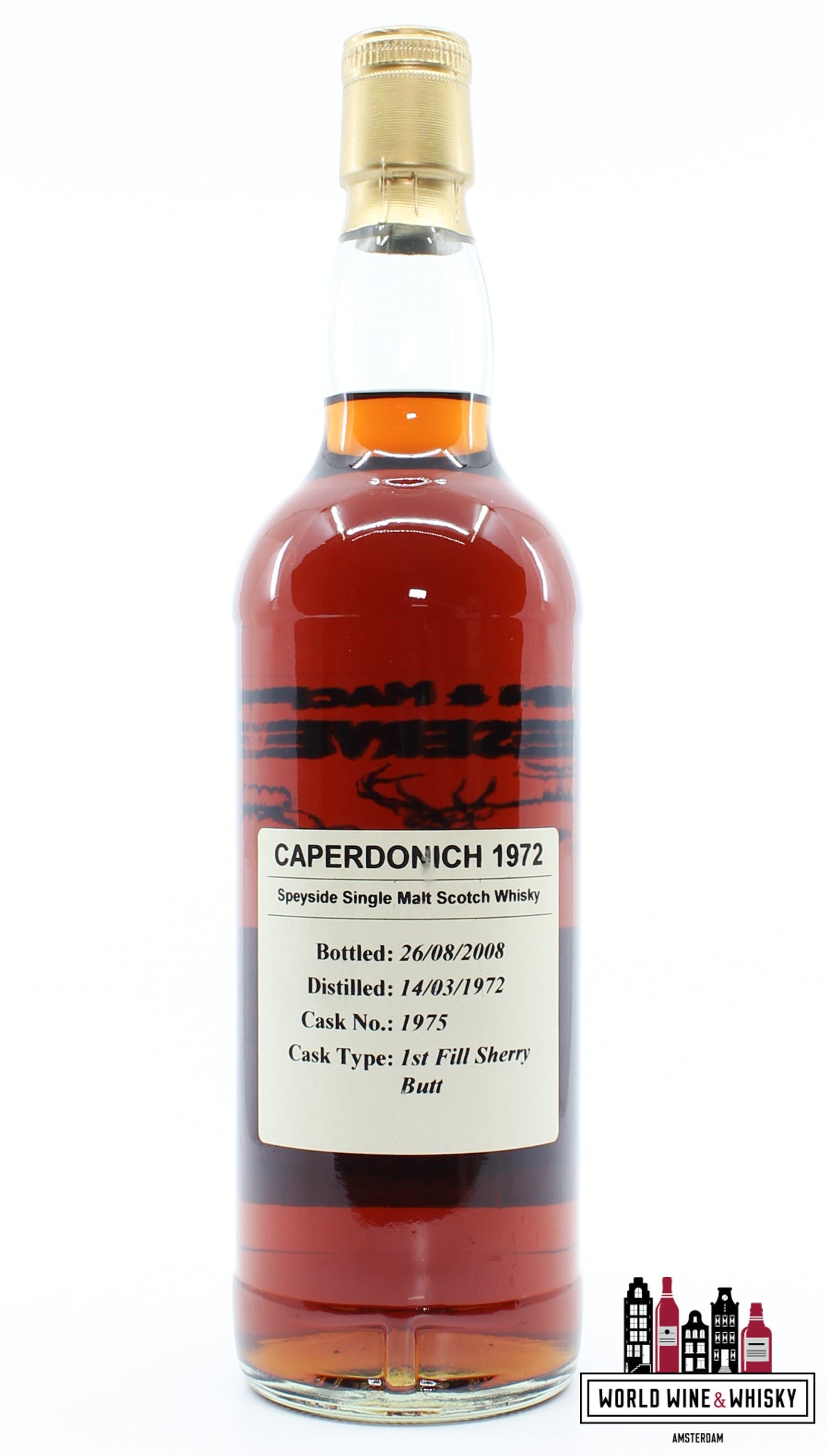 Caperdonich 36 Years Old 1972 2008 - Gordon & MacPhail Reserve - Cask 1975 57% (1 of 430) - WORLD WINE WHISKY 