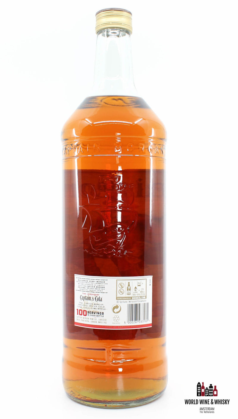 Captain Morgan - Spiced Gold - incl. dispenser 35% 3L XXL (3 Litre) - WORLD WINE WHISKY 