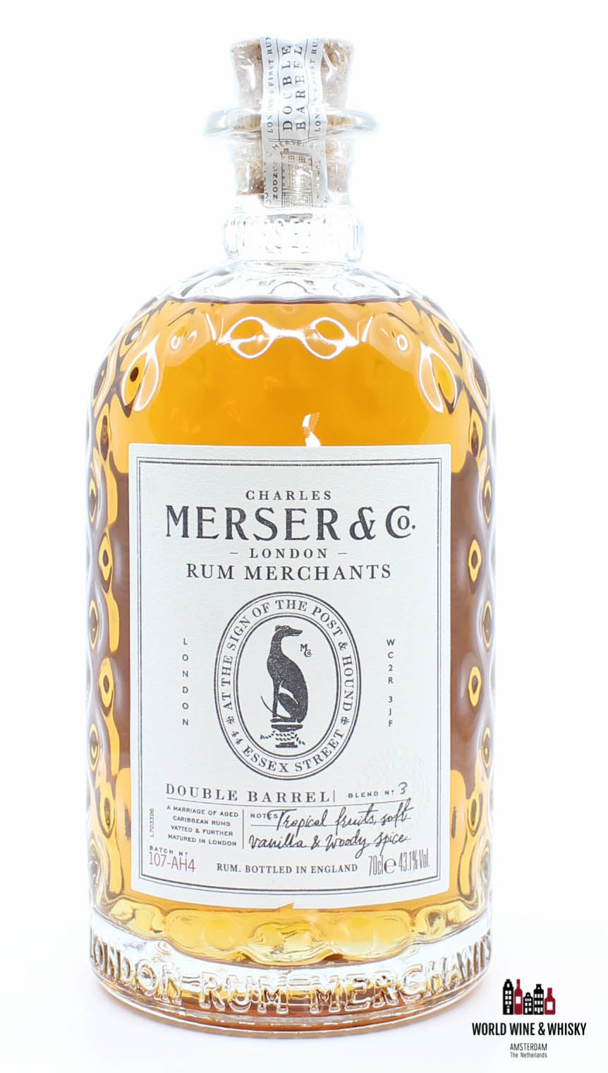 Charles Merser & Co Double Barrel Rum - Batch 107-AH4 43.1% - WORLD WINE WHISKY 