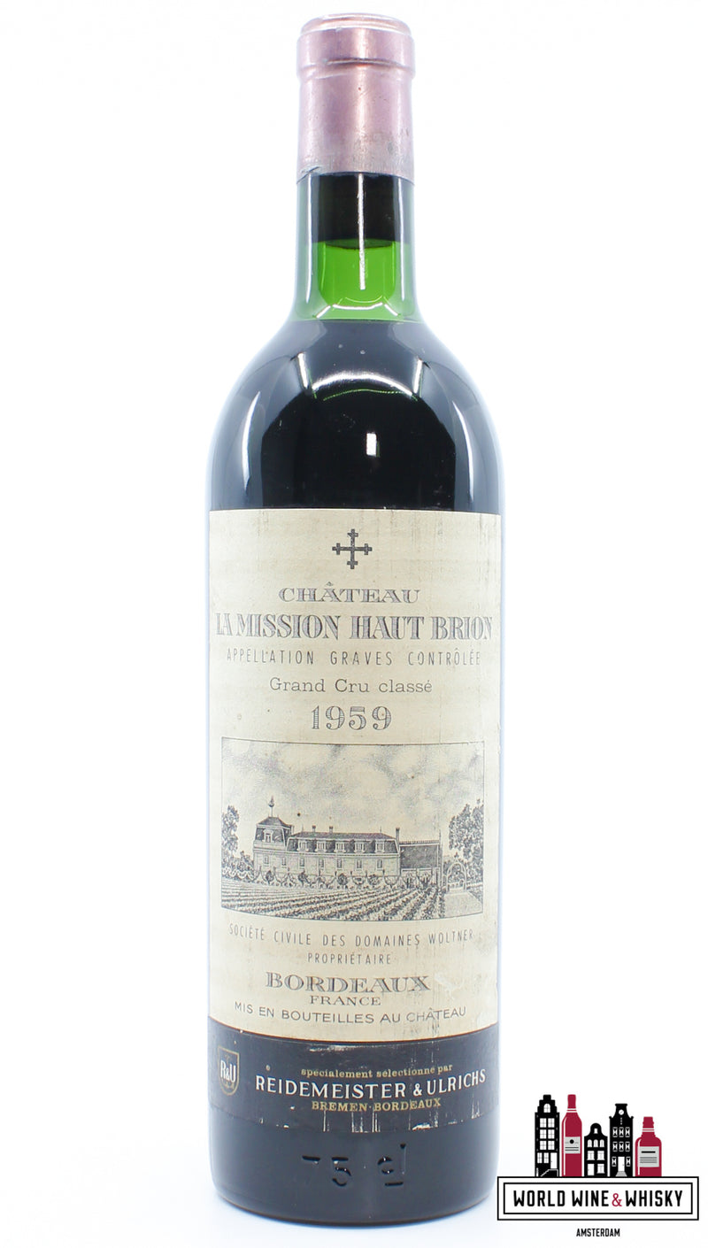 Chateau La Mission Haut-Brion 1959 (100 Parker Points) - WORLD WINE WHISKY 