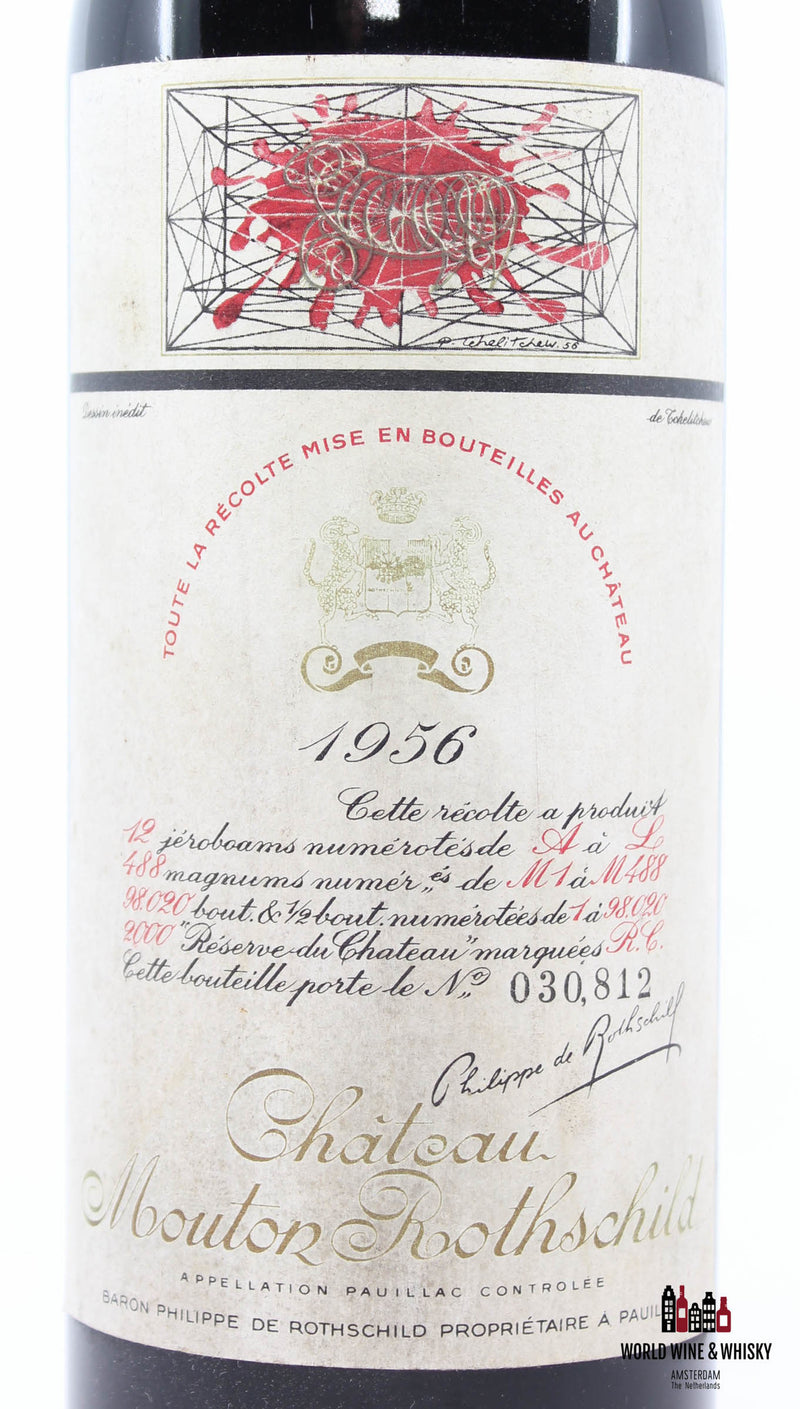 Chateau Mouton Rothschild 1956 - WORLD WINE WHISKY 