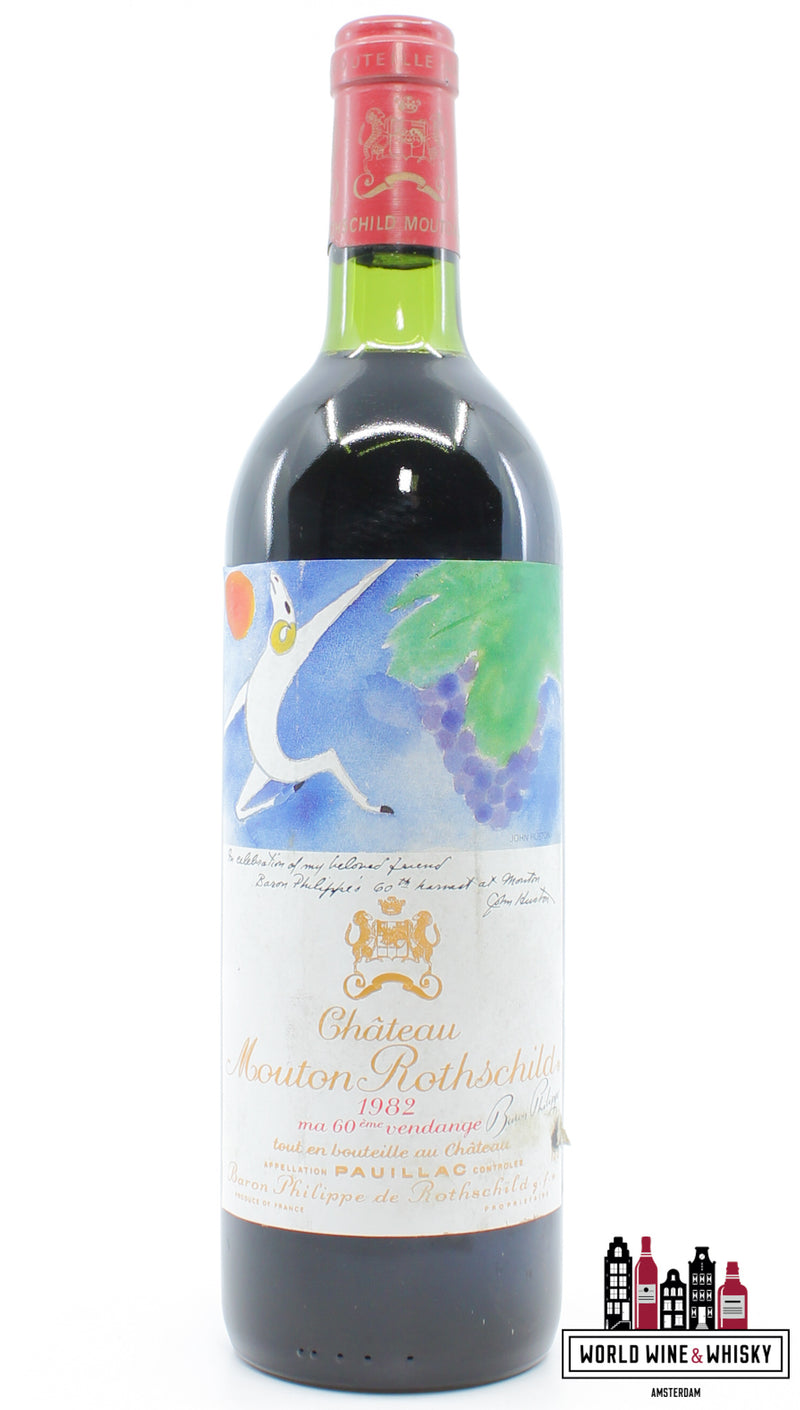 Chateau Mouton Rothschild 1982 ( 100 Parker Points) - WORLD WINE WHISKY 