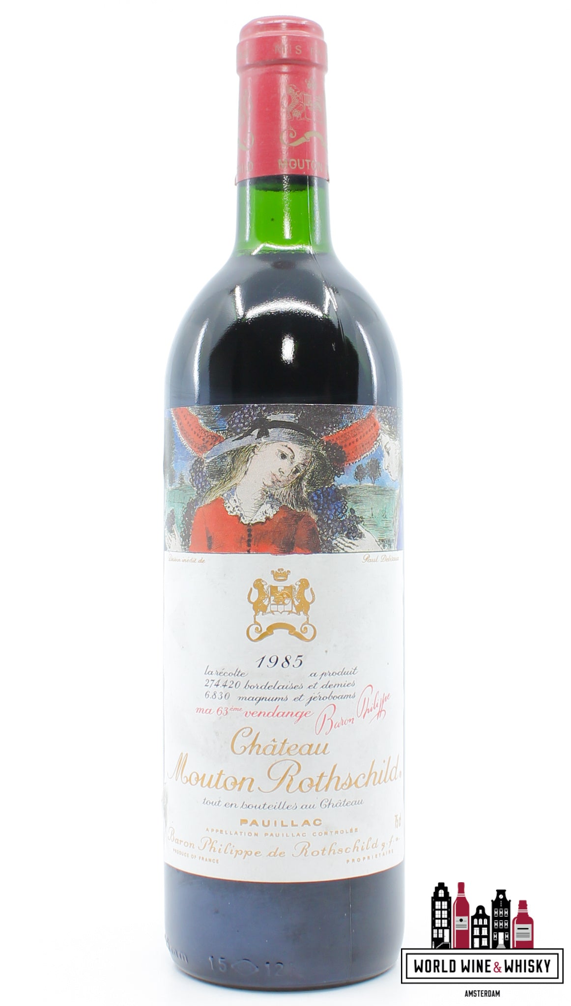 Chateau Mouton Rothschild 1985 - WORLD WINE WHISKY 