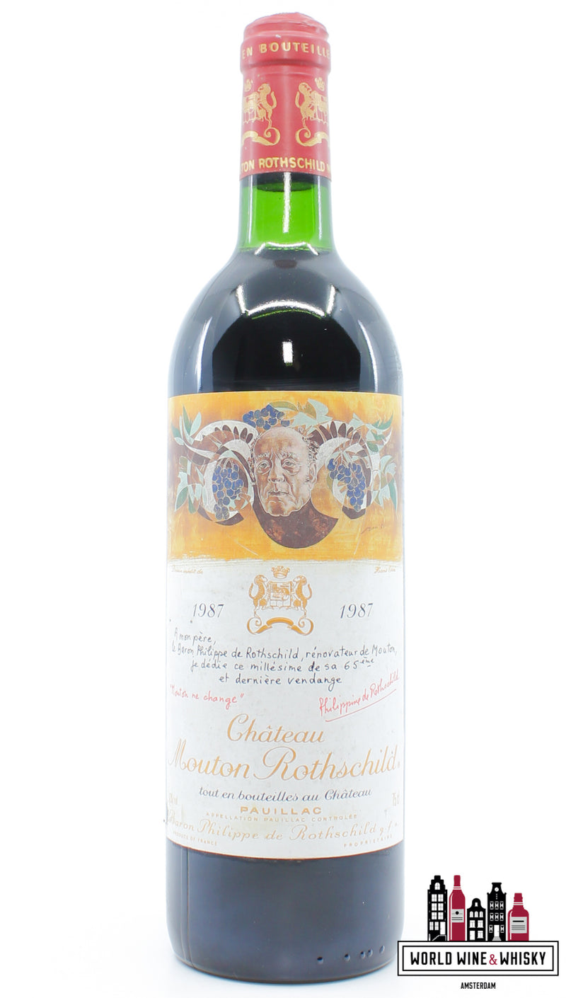 Chateau Mouton Rothschild 1987 - WORLD WINE WHISKY 