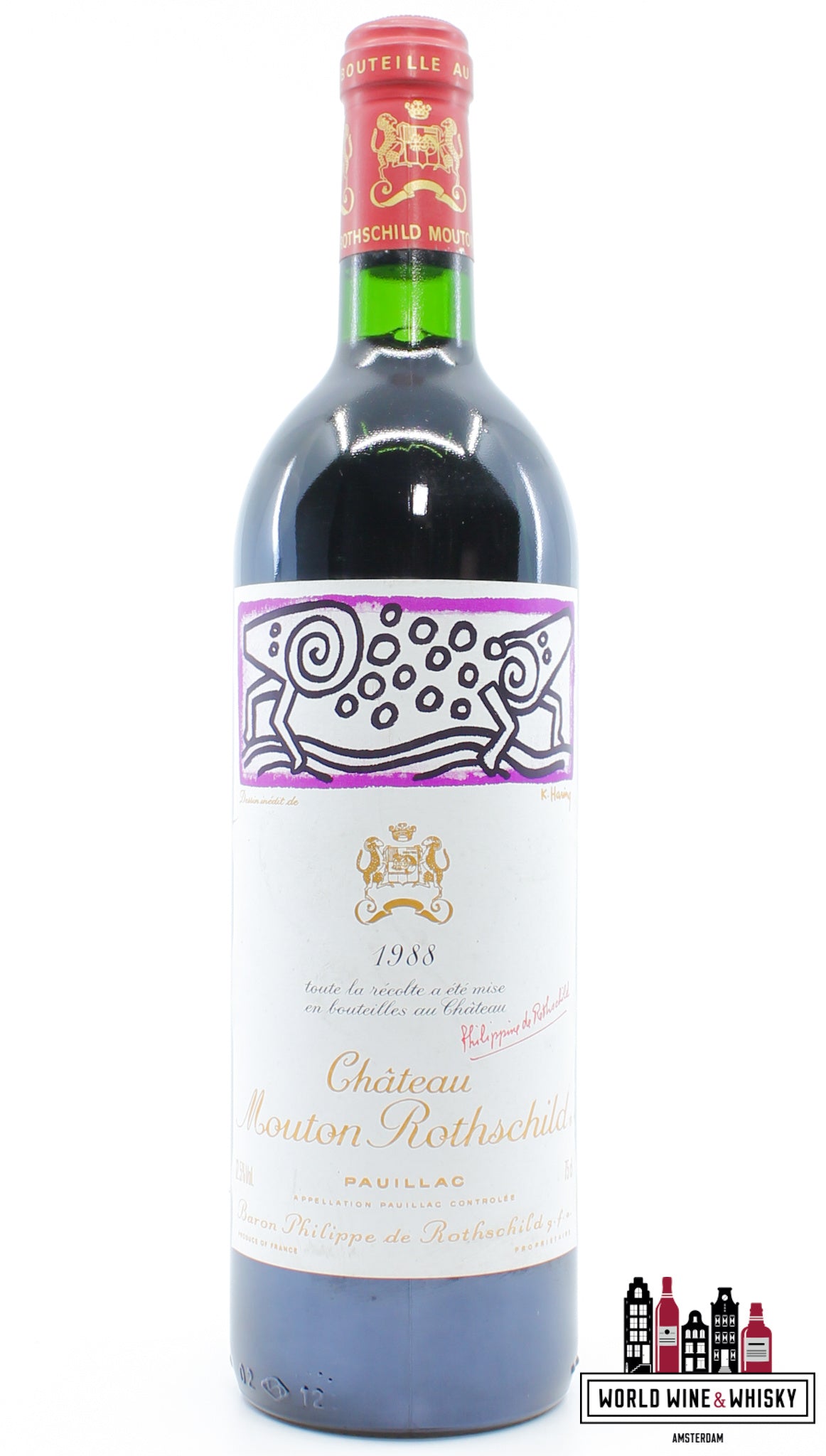 Chateau Mouton Rothschild 1988 - WORLD WINE WHISKY 