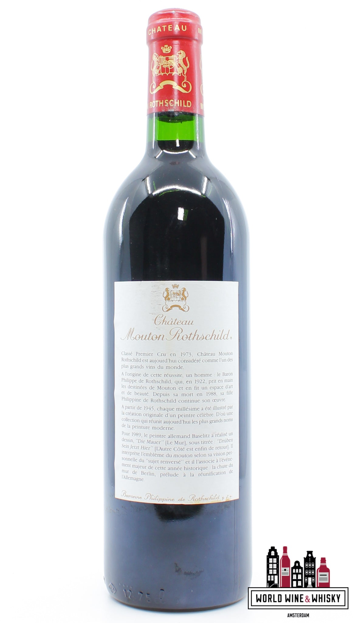 Chateau Mouton Rothschild 1989 - WORLD WINE WHISKY 
