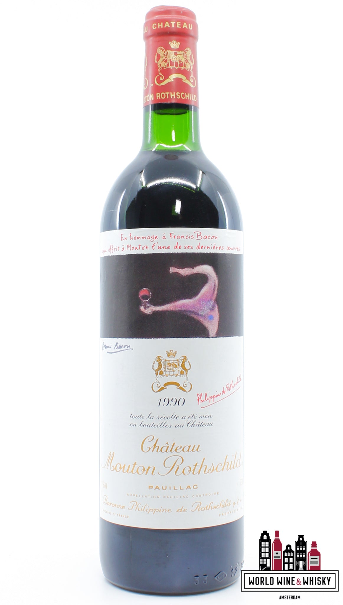 Chateau Mouton Rothschild 1990 - WORLD WINE WHISKY 