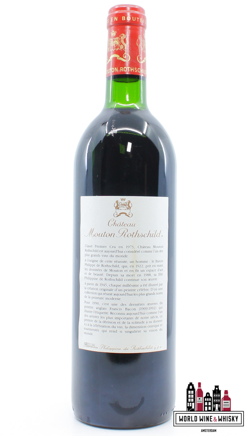 Chateau Mouton Rothschild 1990 - WORLD WINE WHISKY 