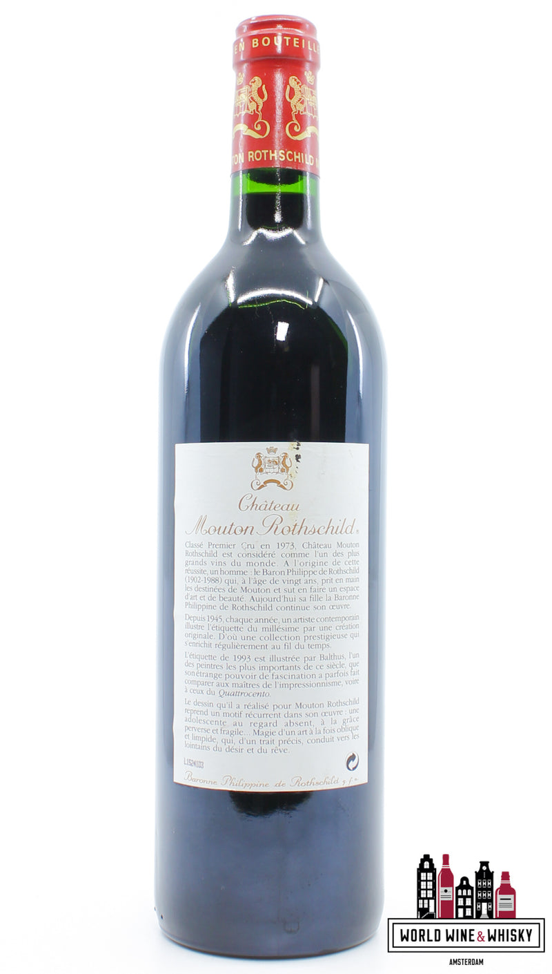 Chateau Mouton Rothschild 1993 - WORLD WINE WHISKY 