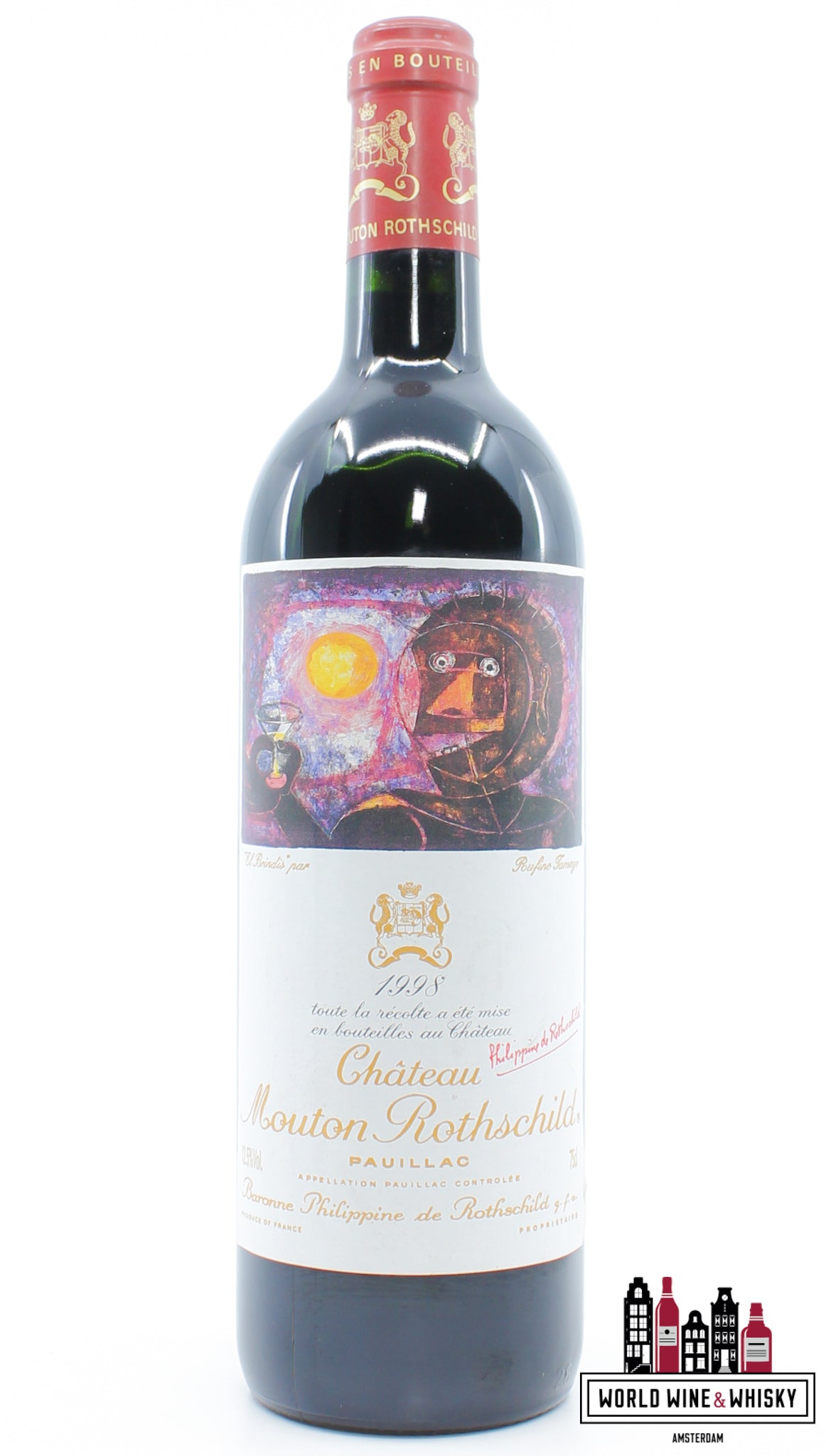 Chateau Mouton Rothschild 1998 - WORLD WINE WHISKY 