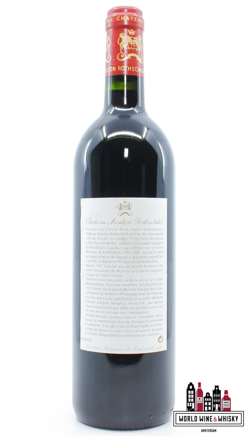 Chateau Mouton Rothschild 1999 - WORLD WINE WHISKY 