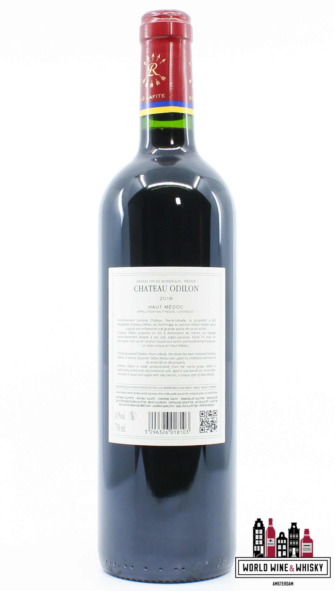 Chateau Odilon 2018 - Baron Benjamin de Rothschild - WORLD WINE WHISKY 