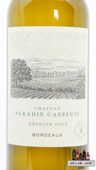 Chateau Paradis Casseuil 2023 blanc (Lafite - Domaines Barons de Rothschild) - WORLD WINE WHISKY 
